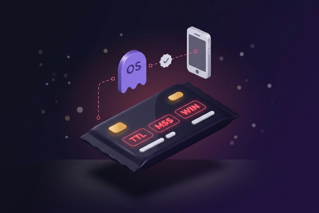 Схема підміни passive os fingerprint для мобільних проксі